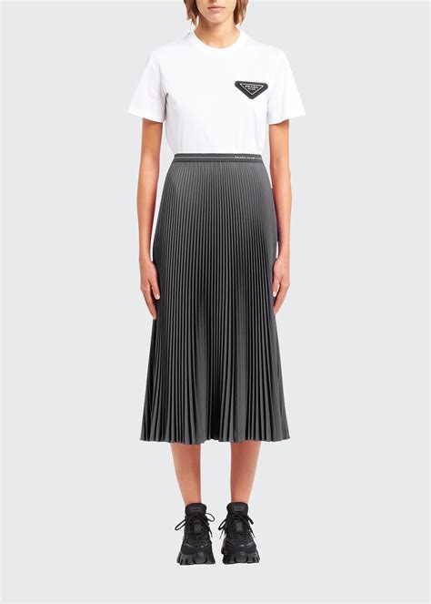 prada top and skirt|Prada pleated skirt.